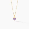 Pendentif Salona Or Jaune Amethyste