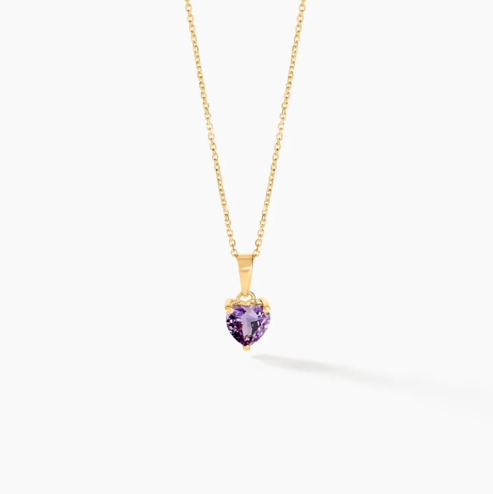 Pendentif Salona Or Jaune Amethyste