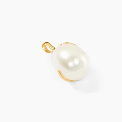 Pendentif Tourbillon Or Jaune Perle De Culture