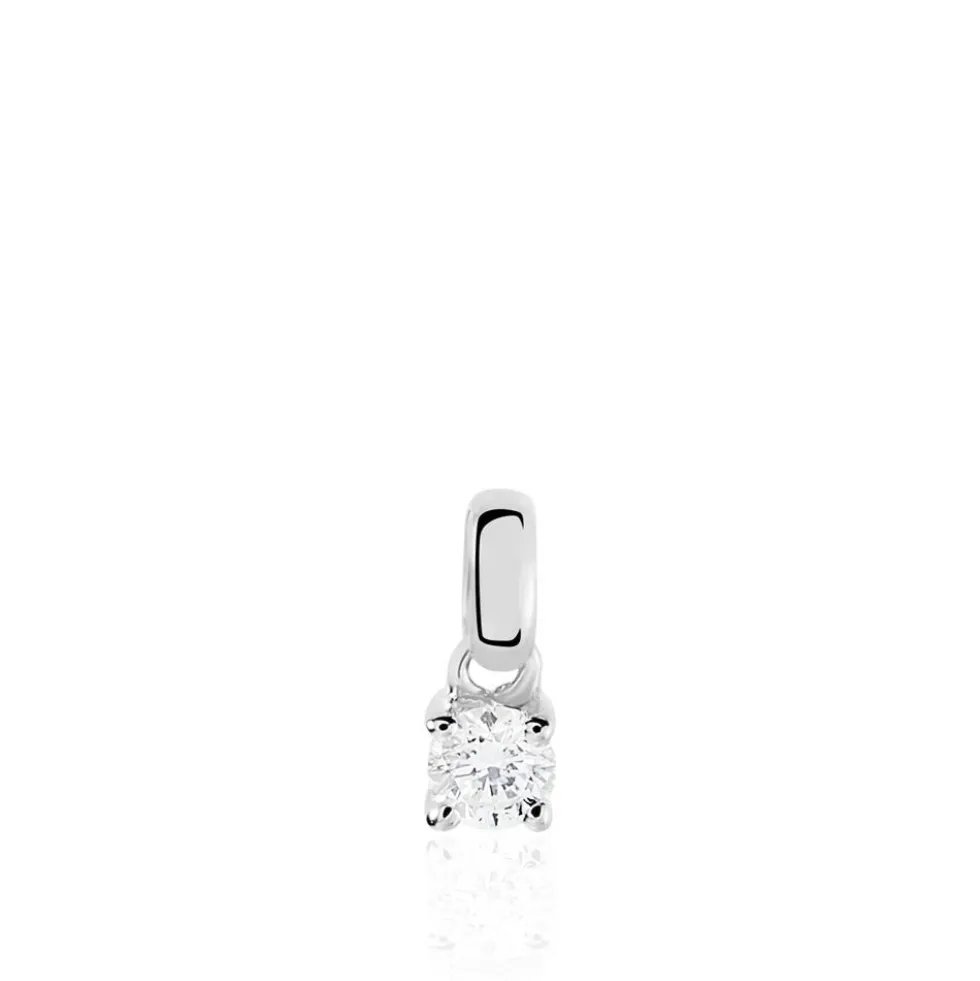 Pendentif Victoria Or Blanc Diamant