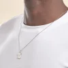 Pendentif Zodiaque Parchemin Argent Blanc