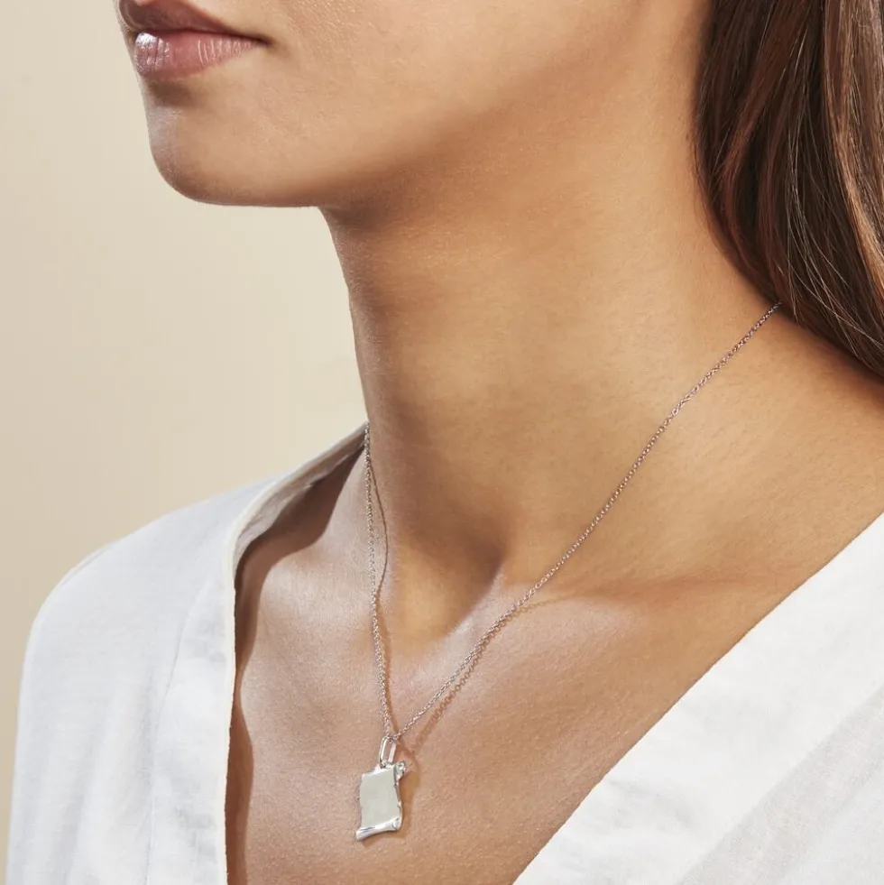 Pendentif Zodiaque Parchemin Argent Blanc