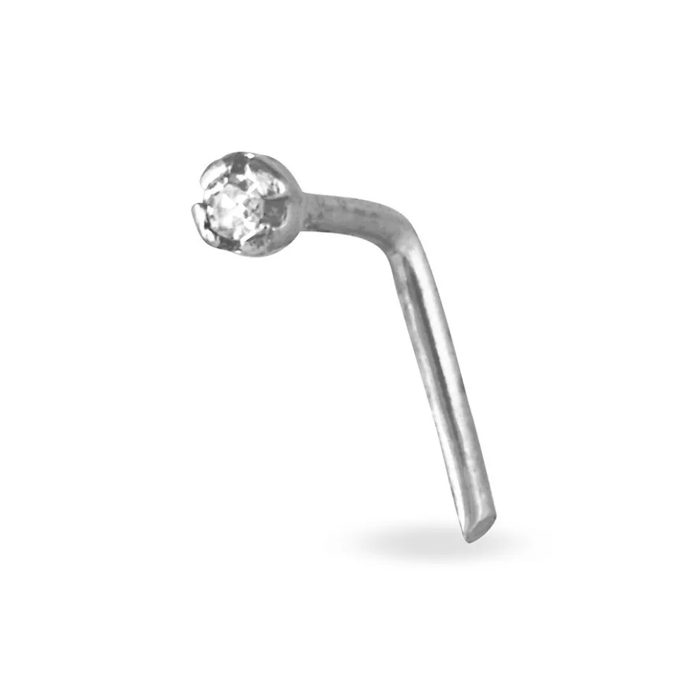 Piercing De Nez Demetrie Or Blanc Diamant