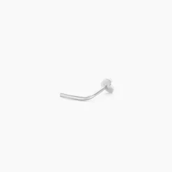 Piercing De Nez Deodate Coeur Or Blanc