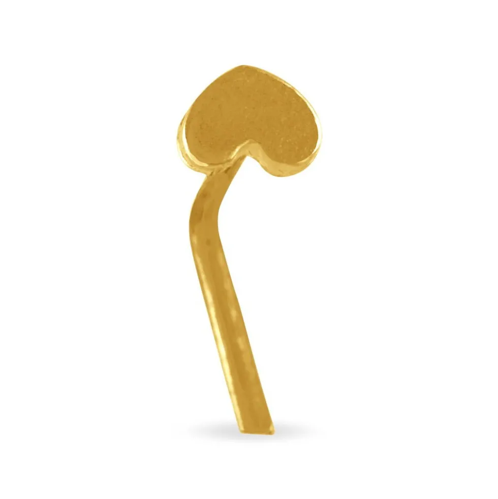 Piercing De Nez Deodate Coeur Or Jaune