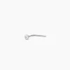 Piercing De Nez Fethi Serti Clos Or Blanc Oxyde De Zirconium