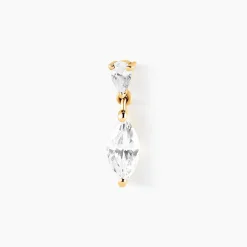 Piercing D'oreille Unitaire Urbana Or Jaune Oxyde De Zirconium