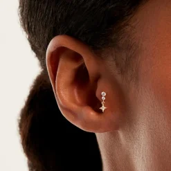 Piercing Gualter Or Jaune Oxyde De Zirconium
