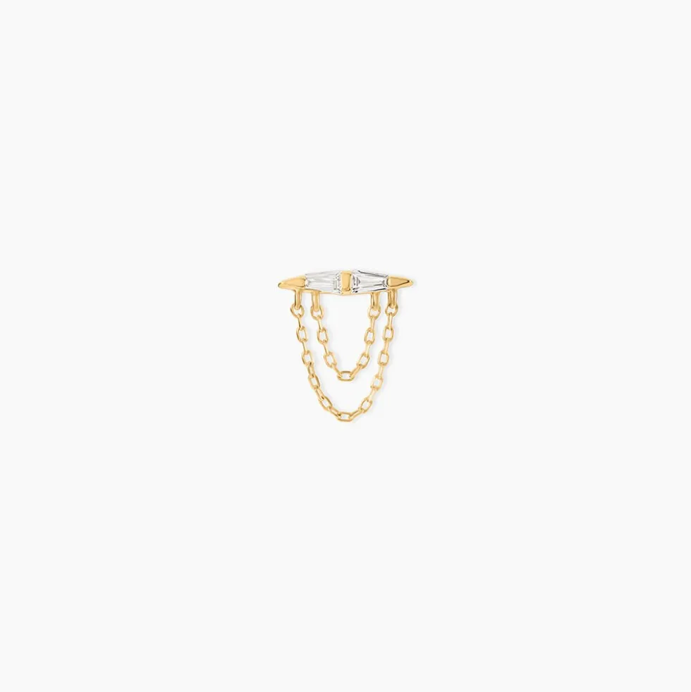 Piercing Brande Or Jaune Oxyde De Zirconium