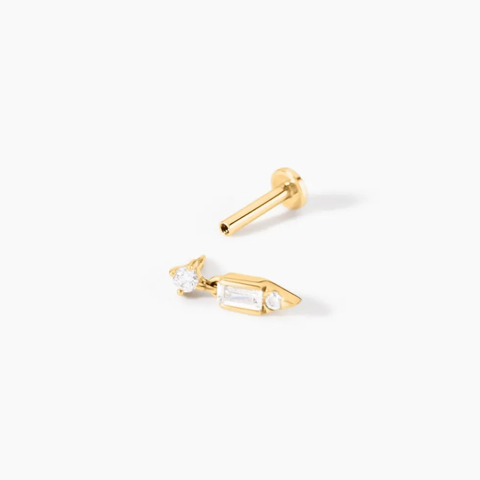 Piercing Danail Or Jaune Oxyde De Zirconium