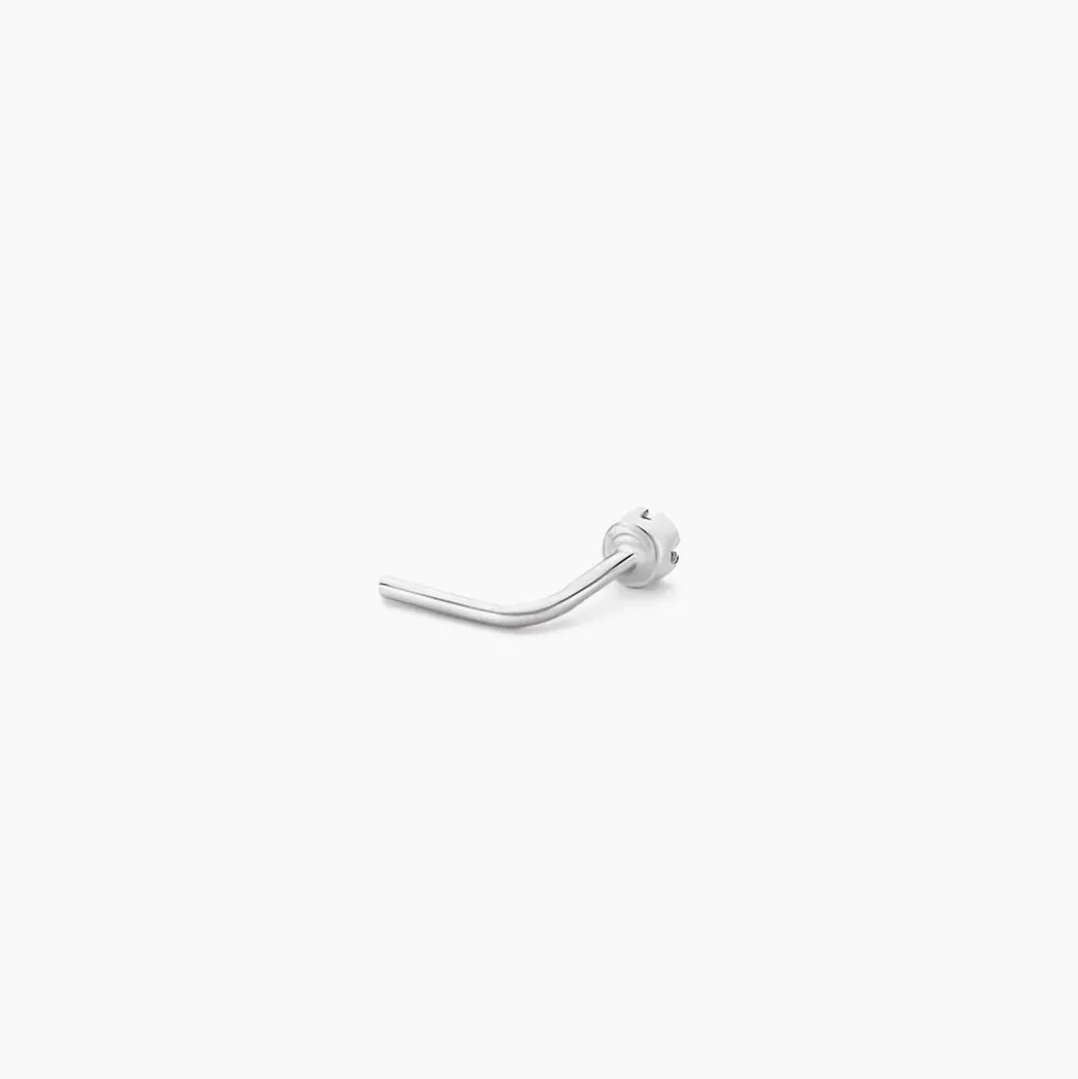 Piercing De Nez Demetrie Or Blanc Diamant