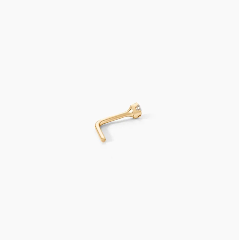 Piercing De Nez Demetrie Or Jaune Diamant