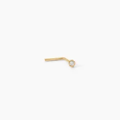 Piercing De Nez Demetrie Or Jaune Diamant