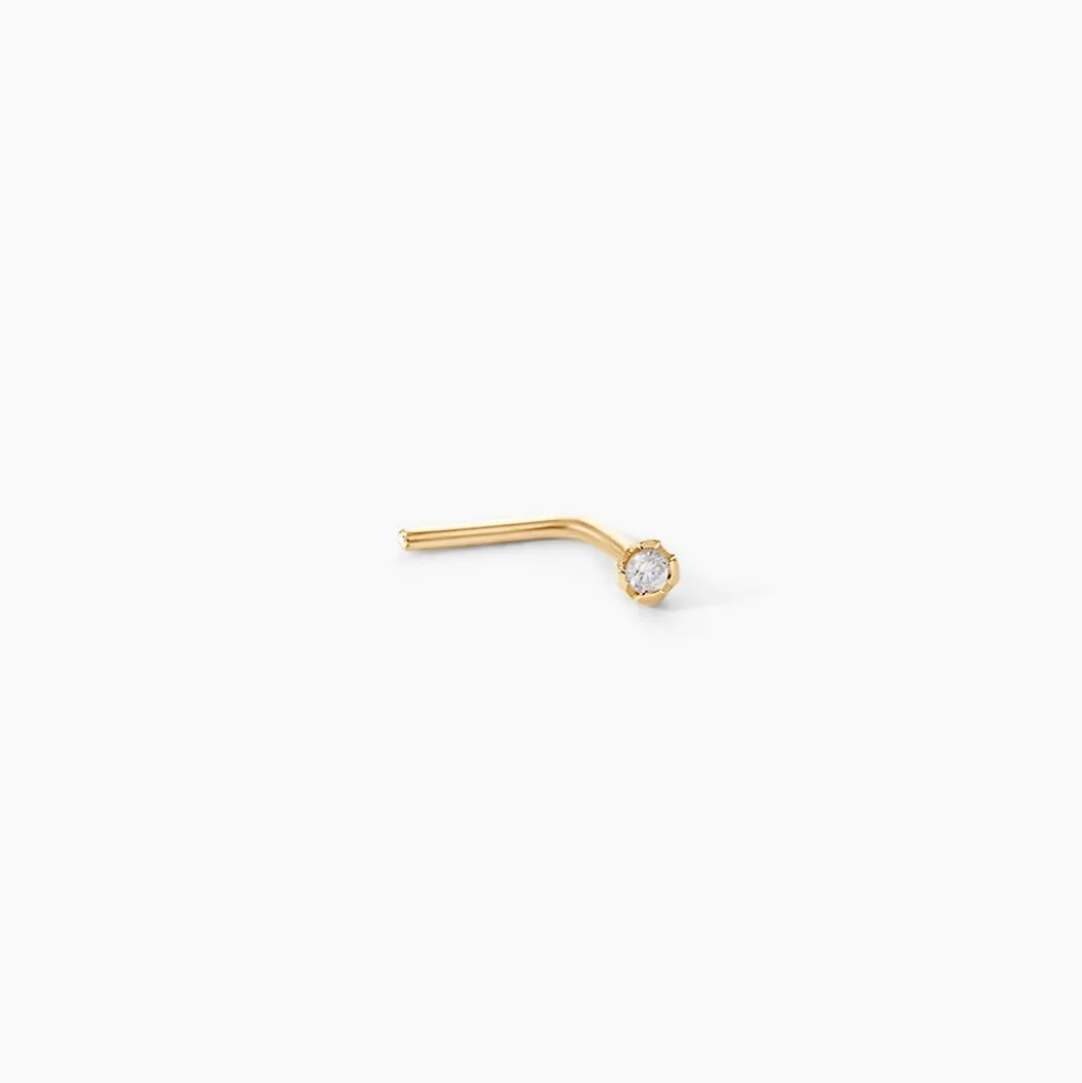 Piercing De Nez Demetrie Or Jaune Diamant
