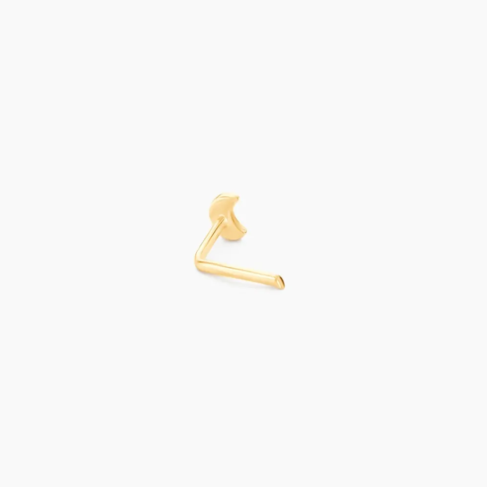 Piercing De Nez Deodate Lune Or Jaune