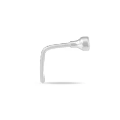 Piercing De Nez Fethi Serti Clos Or Blanc Oxyde De Zirconium