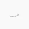 Piercing De Nez Fethi Serti Clos Or Blanc Oxyde De Zirconium