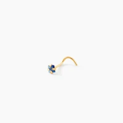 Piercing De Nez Or Jaune Oxyde De Zirconium