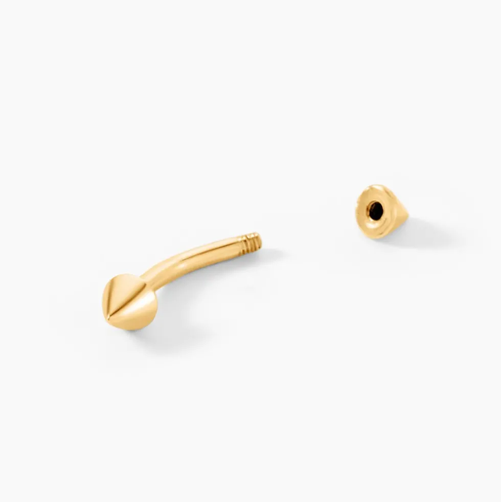 Piercing D'oreille Et/ou D'arcade Tylluarch Or Jaune