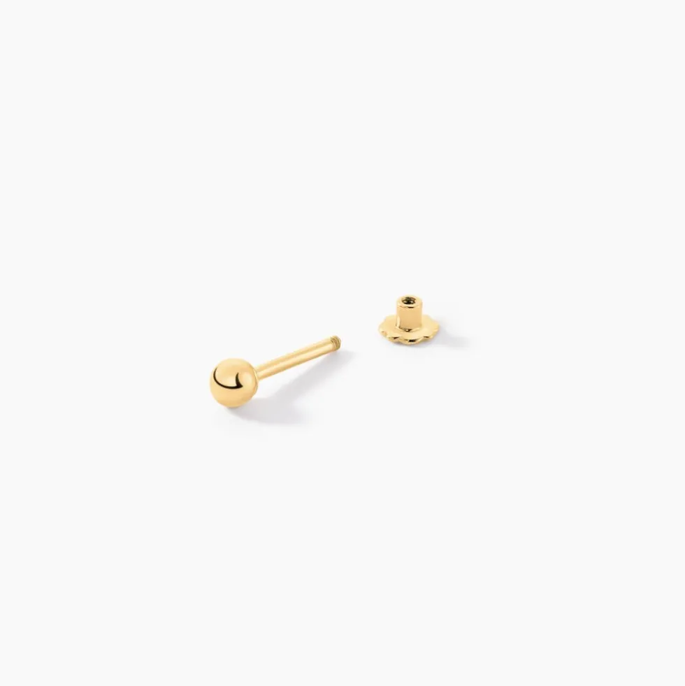 Piercing D'oreille Or Jaune Agava