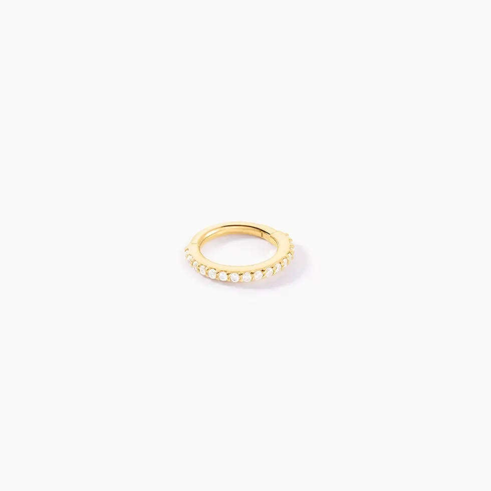 Piercing D'oreille Or Jaune Amaranthe Oxydes De Zirconium