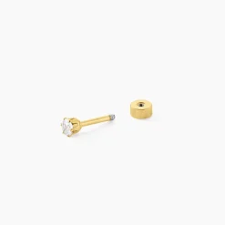 Piercing D'oreilles Unitaire Acier Doré Piia Oxyde De Zirconium
