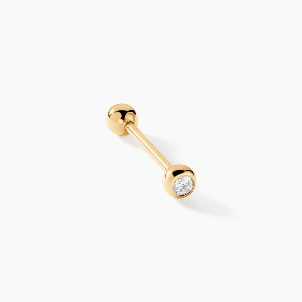 Piercing Elpida Or Jaune Oxyde De Zirconium