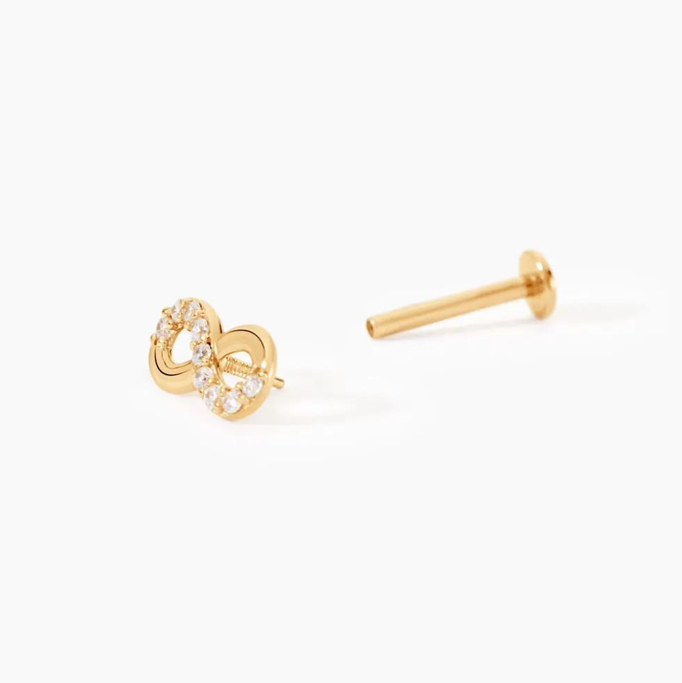 Piercing Erland Or Jaune Oxyde De Zirconium