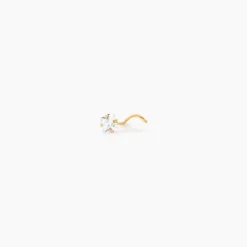Piercing Fethi Serti Griffe 05 Or Jaune Oxyde