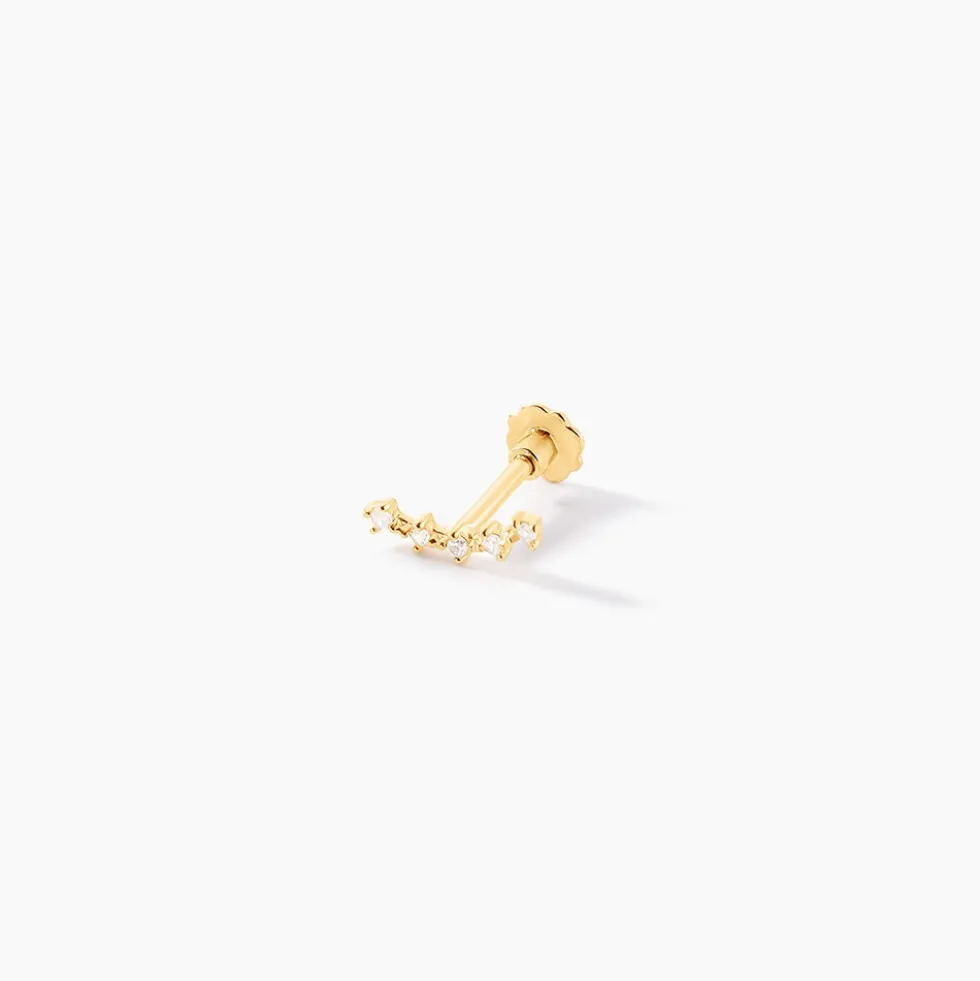 Piercing Mave Or Jaune Oxyde De Zirconium