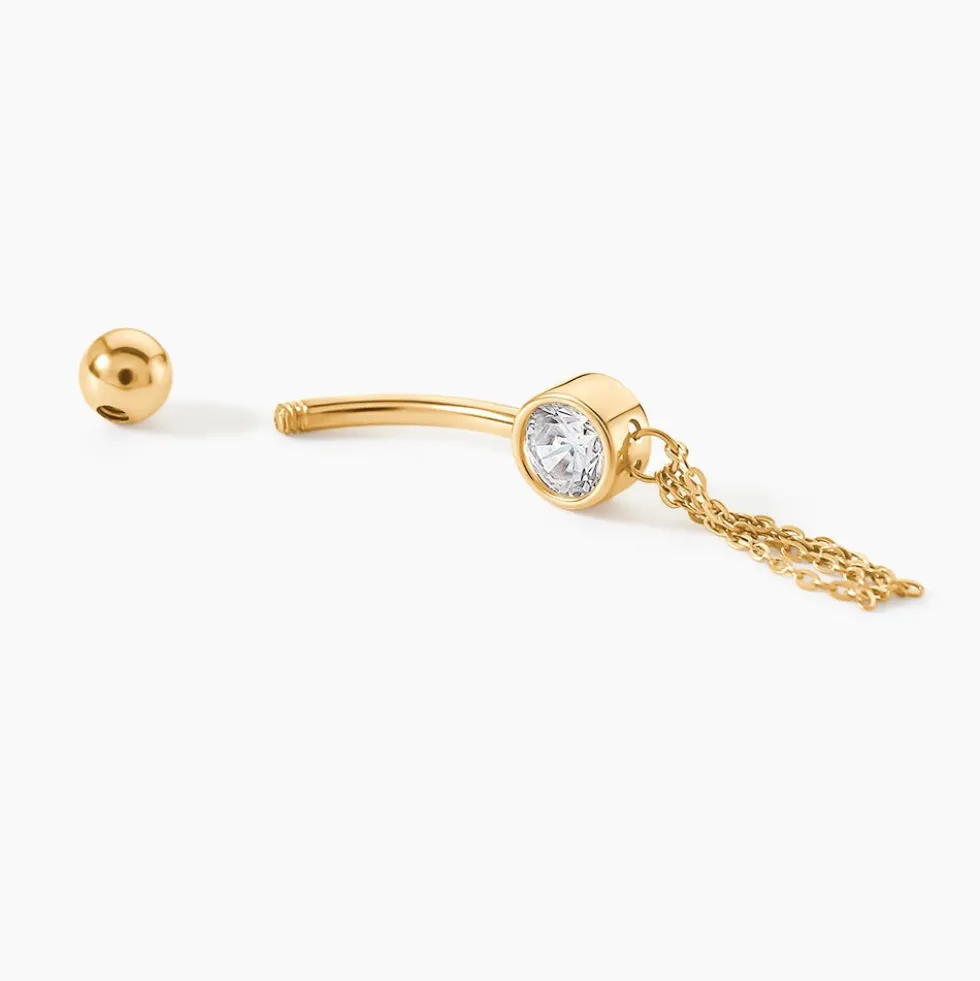 Piercing Rexanne Or Jaune Oxyde De Zirconium