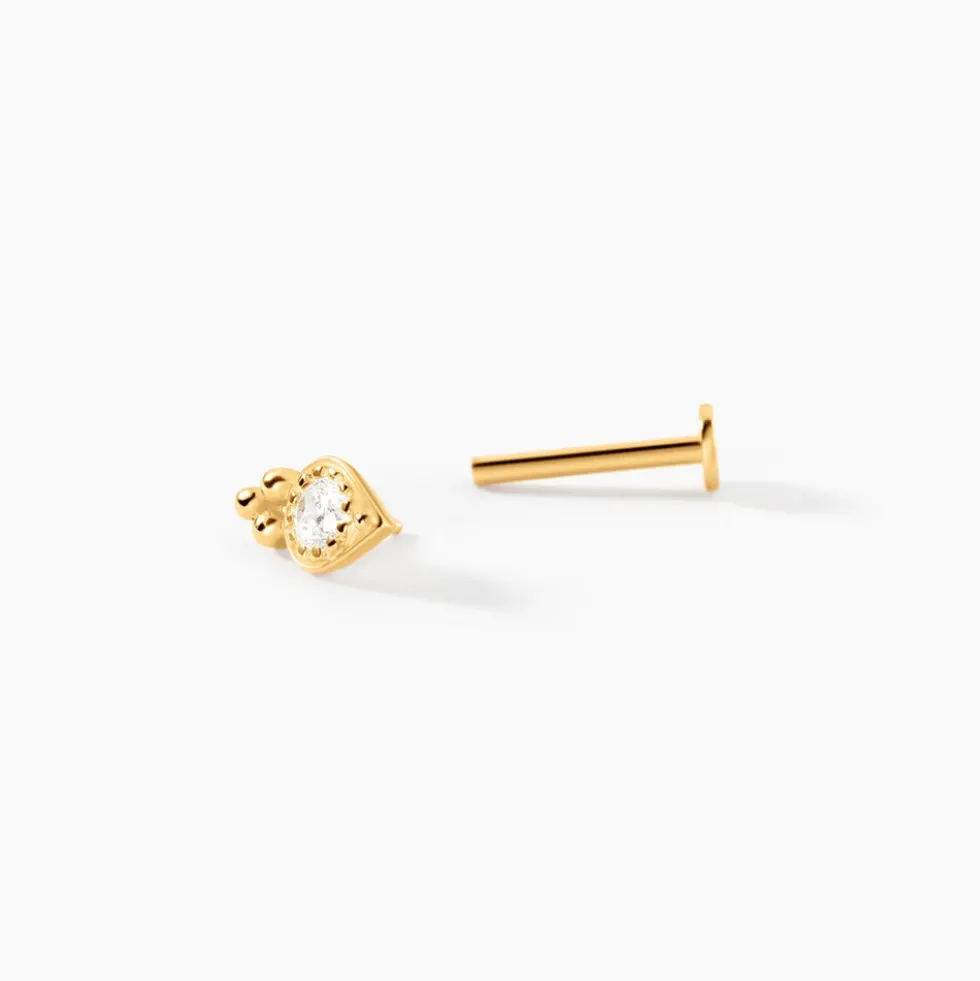 Piercing Shay Or Jaune Oxyde De Zirconium