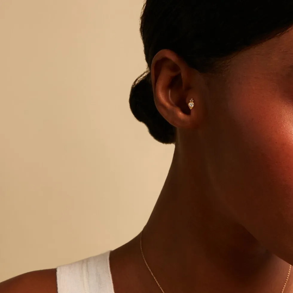 Piercing Shay Or Jaune Oxyde De Zirconium