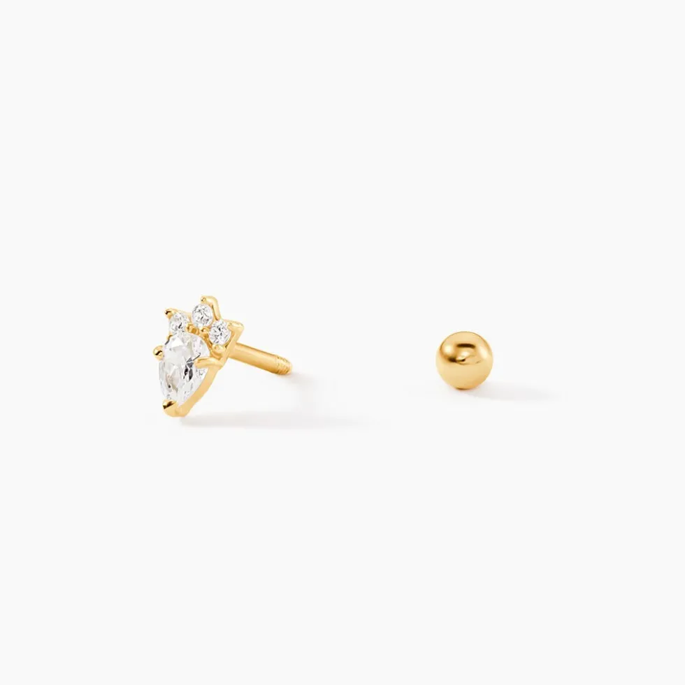 Piercing Soelia Or Jaune Oxyde De Zirconium
