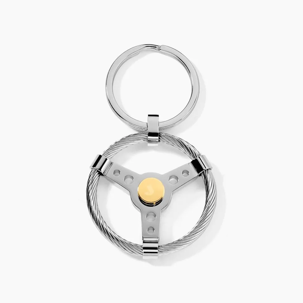 Porte Clefs Mariemeae Acier Bicolore