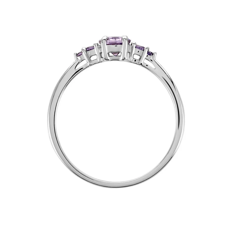 Solitaire Accompagne Argent Rainbow Oxyde De Zirconium